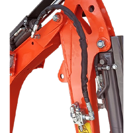 Latiguillos y conexiones hidráulicas protegidas en Rhinoceros XN13 Latiguillos y conexiones hidráulicas protegidas en Rhinoceros XN13